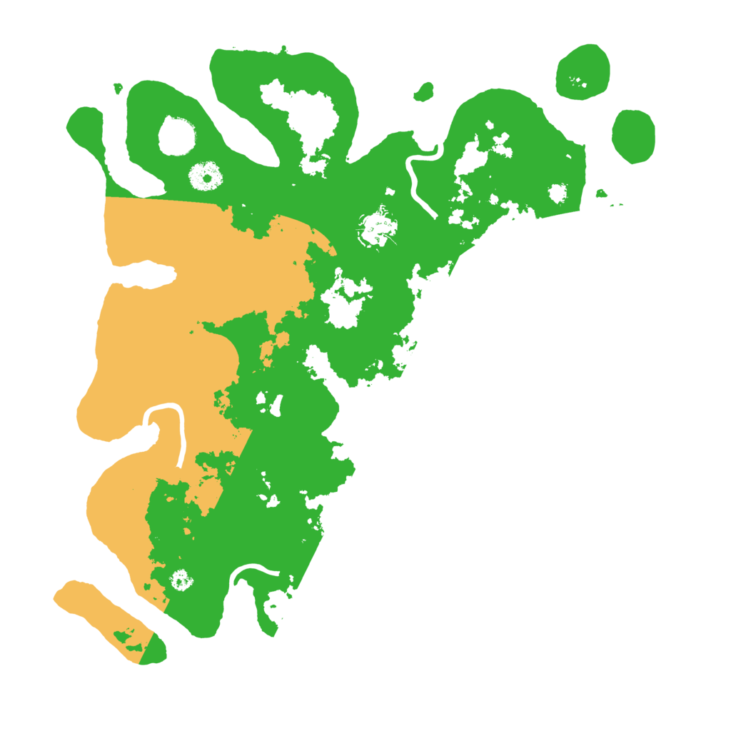 Biome Rust Map: Procedural Map, Size: 3500, Seed: 223385465