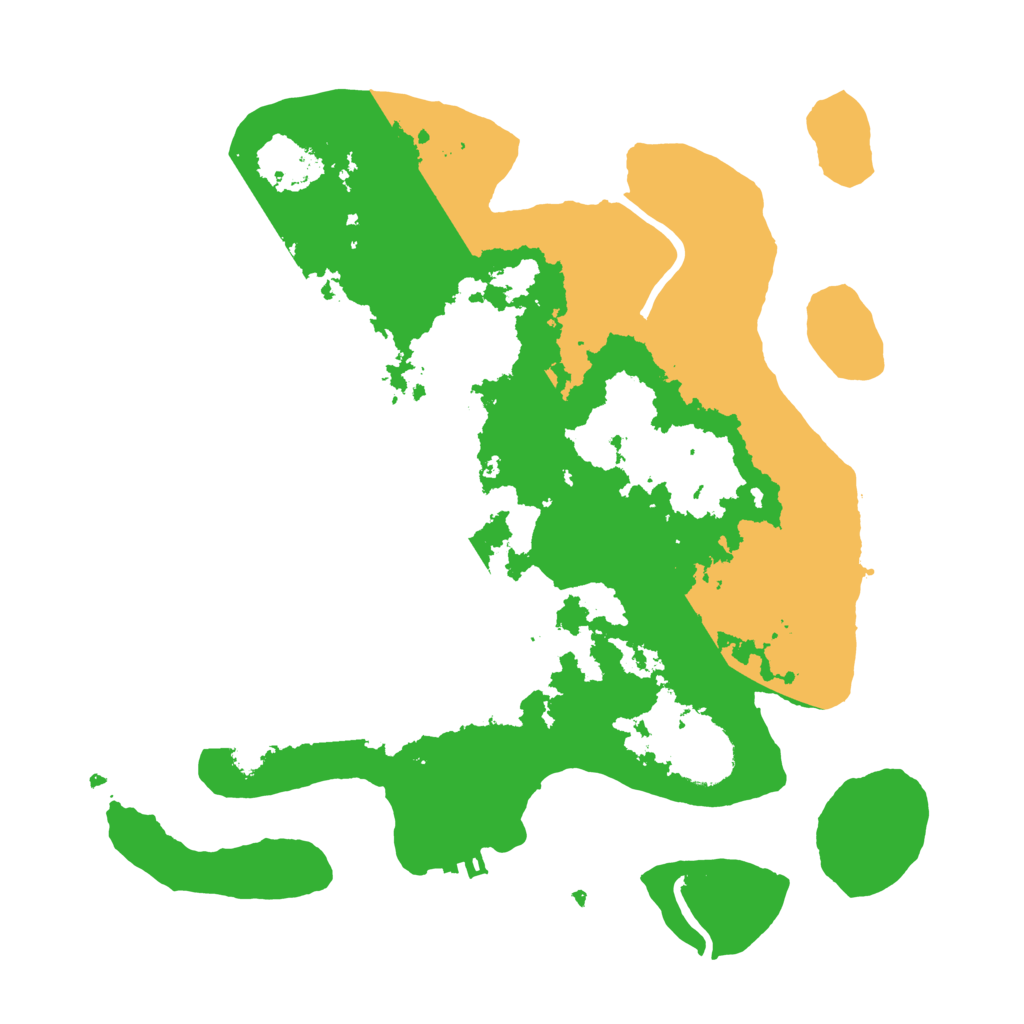 Biome Rust Map: Procedural Map, Size: 3200, Seed: 2120199804