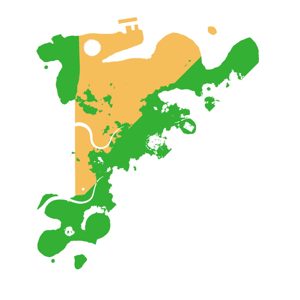 Biome Rust Map: Procedural Map, Size: 3200, Seed: 82315491