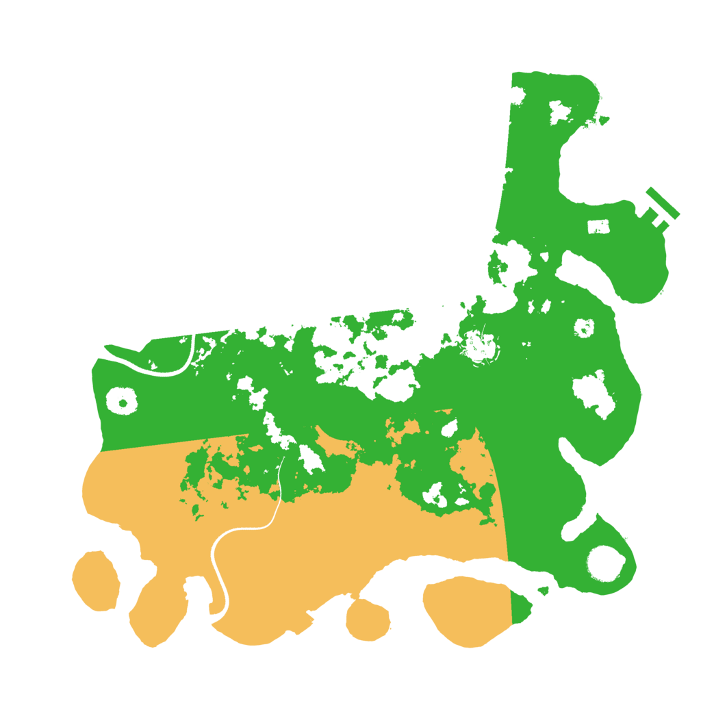 Biome Rust Map: Procedural Map, Size: 3500, Seed: 1296968934