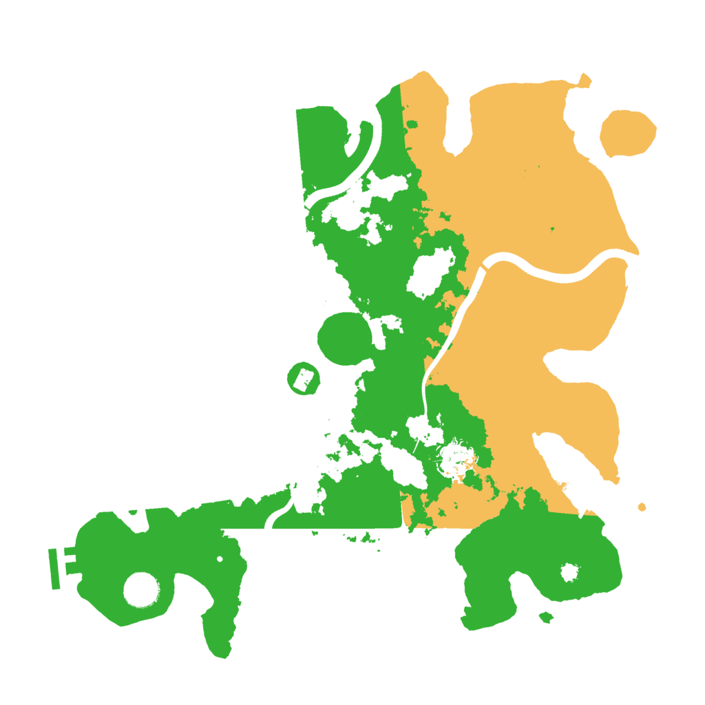 Biome Rust Map: Procedural Map, Size: 3500, Seed: 12292022