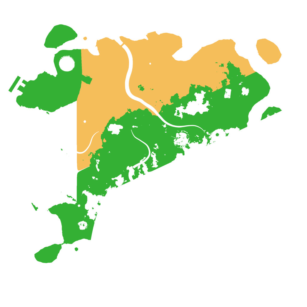 Biome Rust Map: Procedural Map, Size: 3500, Seed: 1692975267