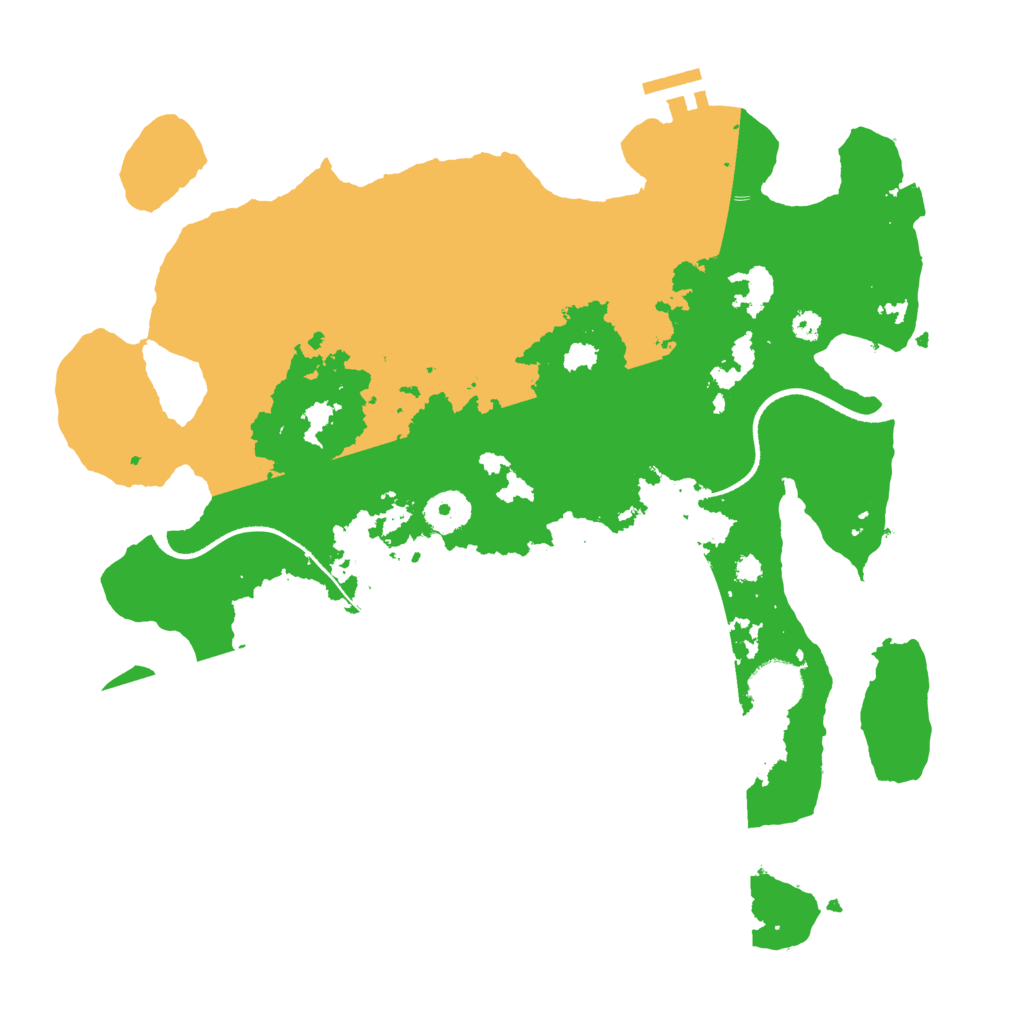 Biome Rust Map: Procedural Map, Size: 3500, Seed: 149957428