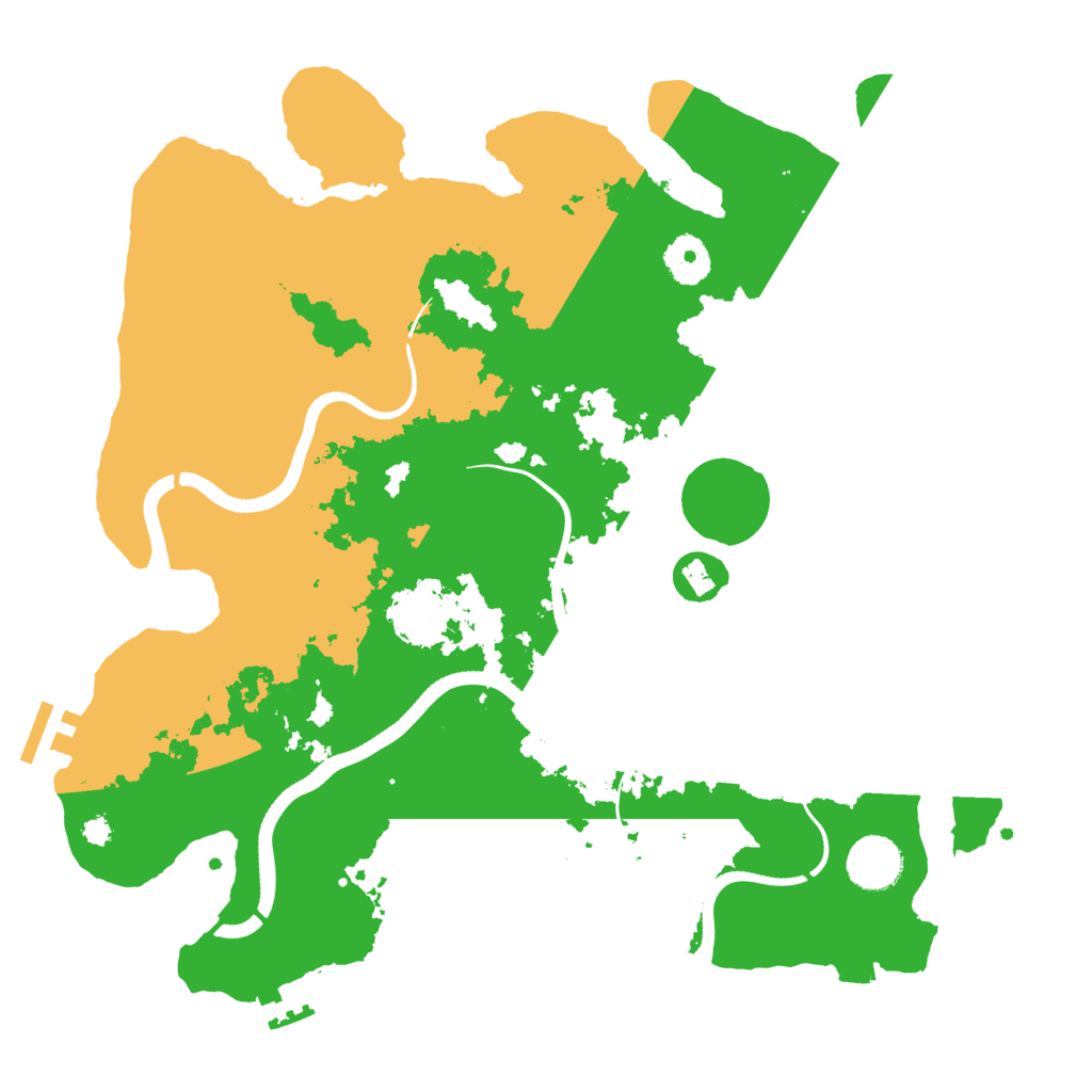 Biome Rust Map: Procedural Map, Size: 3500, Seed: 16896