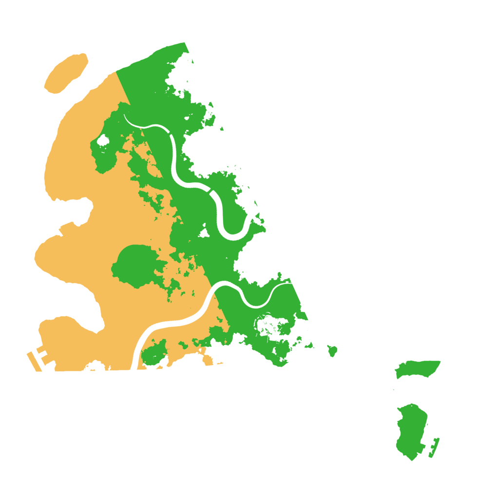 Biome Rust Map: Procedural Map, Size: 3600, Seed: 2141634846
