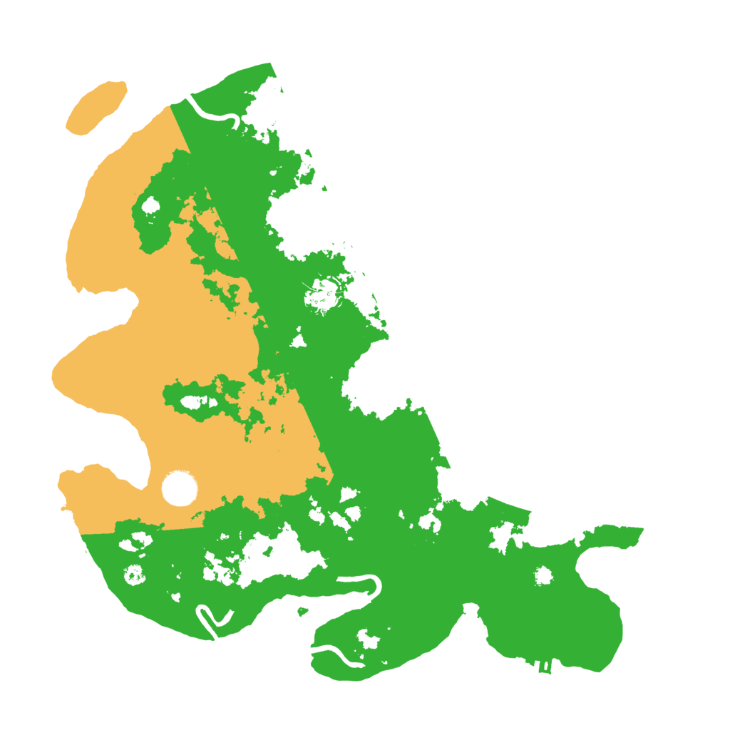 Biome Rust Map: Procedural Map, Size: 3600, Seed: 2141634846