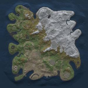 Thumbnail Rust Map: Procedural Map, Size: 3500, Seed: 119028907, 18 Monuments