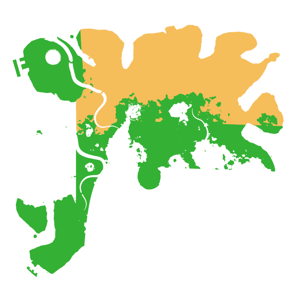 Biome Rust Map: Procedural Map, Size: 3500, Seed: 488920884