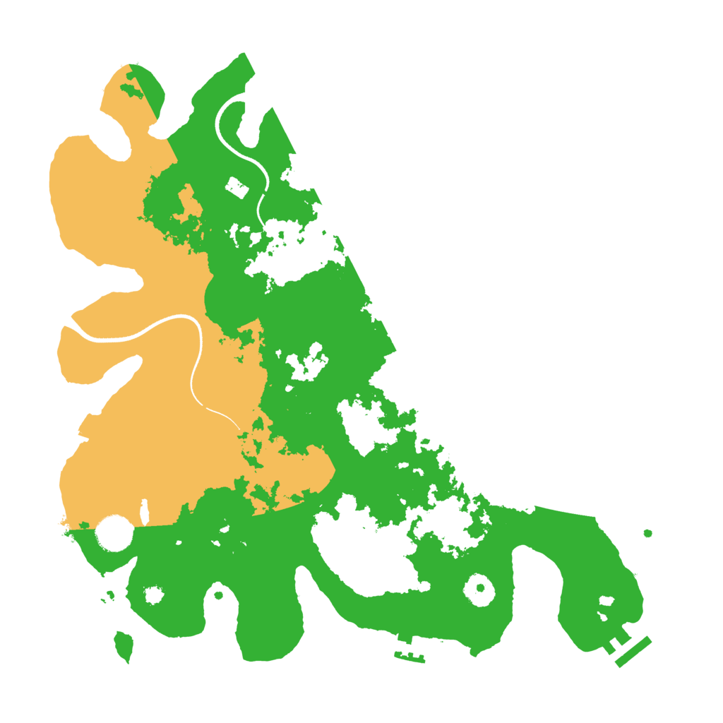 Biome Rust Map: Procedural Map, Size: 3500, Seed: 480153091
