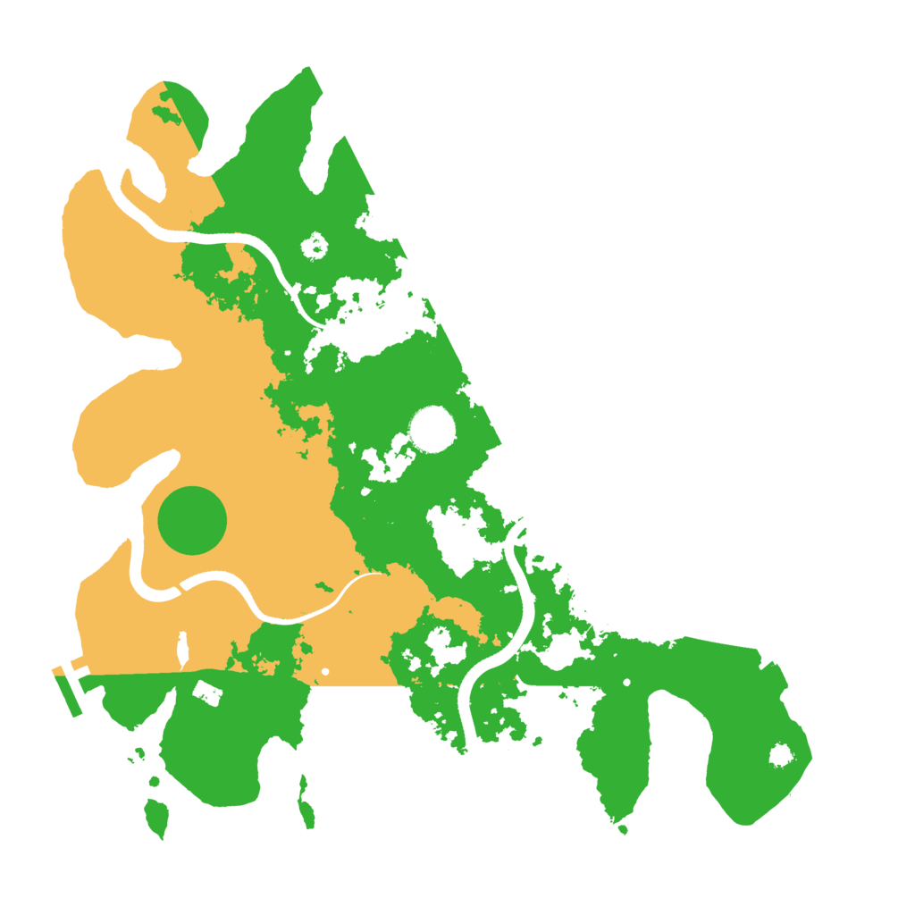 Biome Rust Map: Procedural Map, Size: 3500, Seed: 480153091