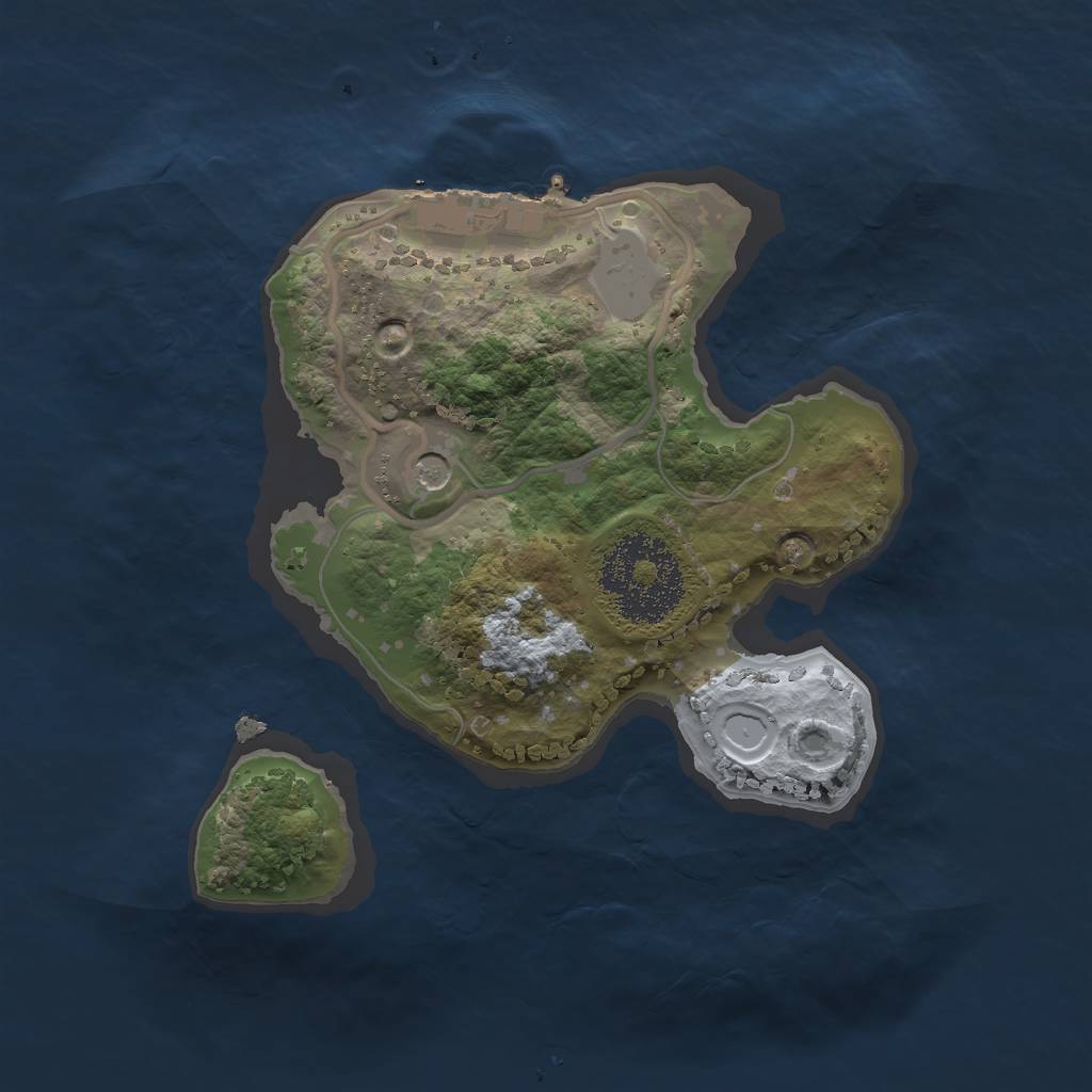 Rust Map: Procedural Map, Size: 1900, Seed: 185024, 7 Monuments