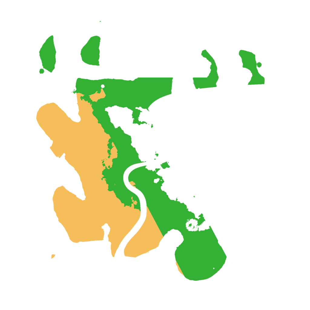 Biome Rust Map: Procedural Map, Size: 2500, Seed: 1878854882