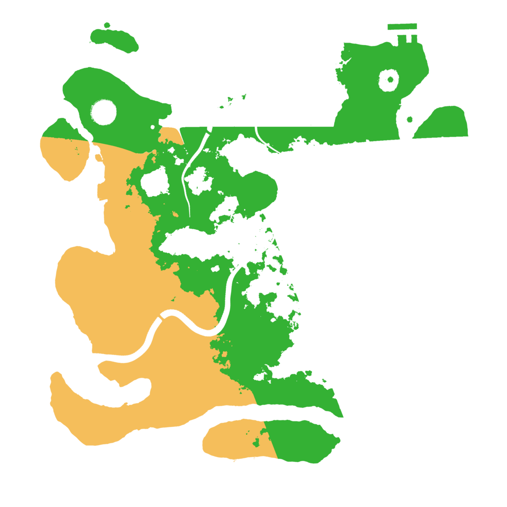 Biome Rust Map: Procedural Map, Size: 3500, Seed: 12435