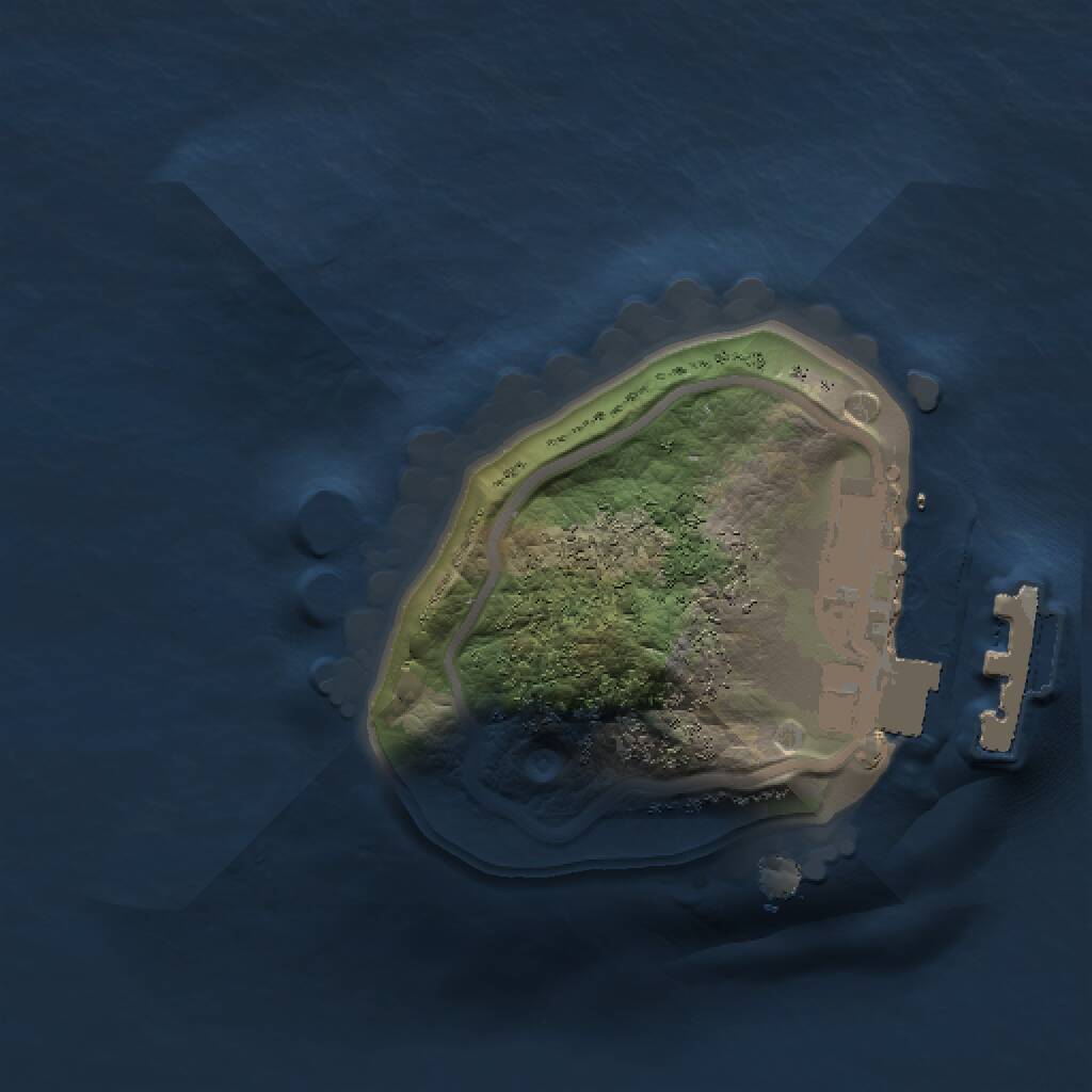 Rust Map: Procedural Map, Size: 1000, Seed: 122103, 2 Monuments