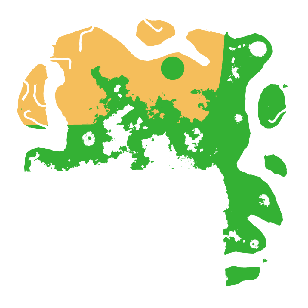 Biome Rust Map: Procedural Map, Size: 3500, Seed: 89286158