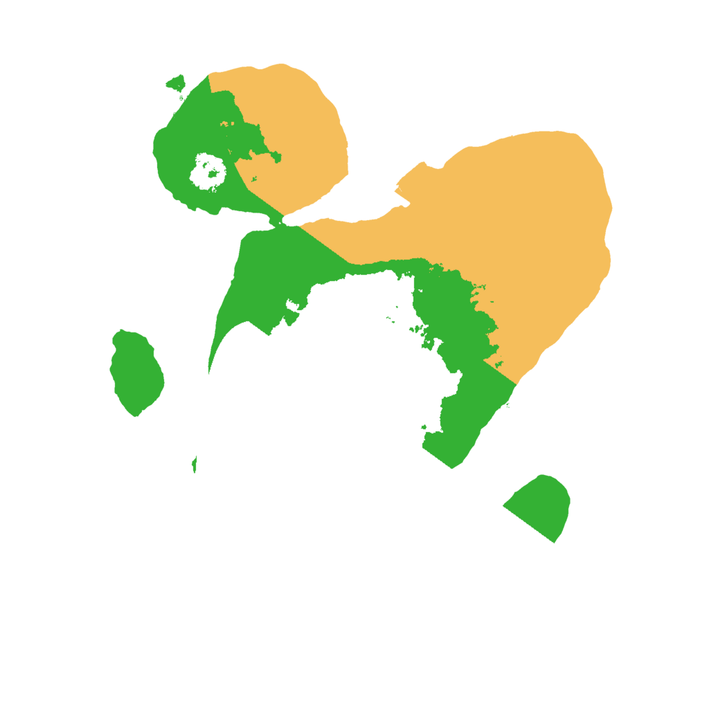 Biome Rust Map: Procedural Map, Size: 2000, Seed: 1353252504