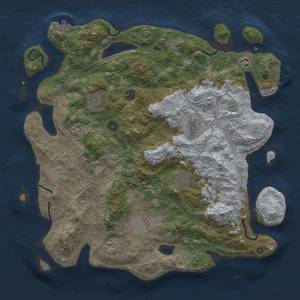 Thumbnail Rust Map: Procedural Map, Size: 4250, Seed: 255162978, 18 Monuments