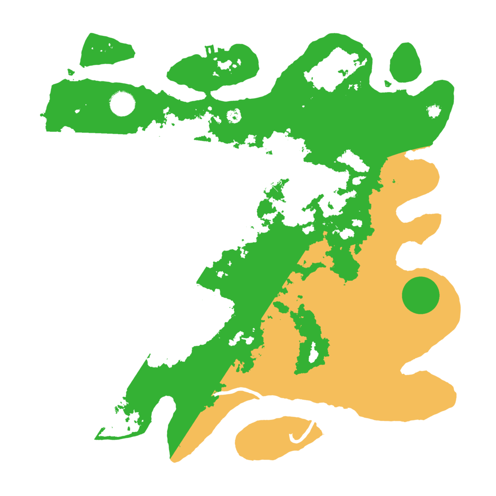 Biome Rust Map: Procedural Map, Size: 3500, Seed: 69593544