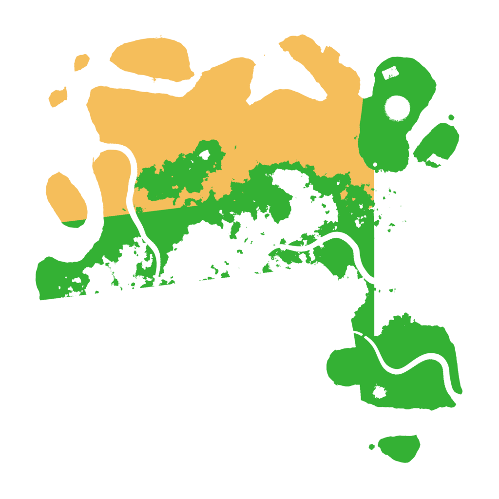 Biome Rust Map: Procedural Map, Size: 3500, Seed: 53235954