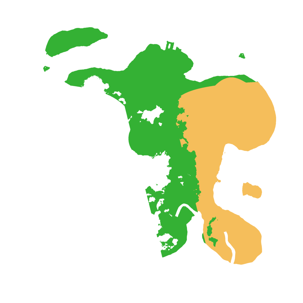 Biome Rust Map: Procedural Map, Size: 2500, Seed: 1027615596