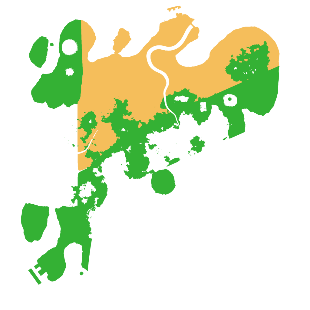 Biome Rust Map: Procedural Map, Size: 3500, Seed: 67869235