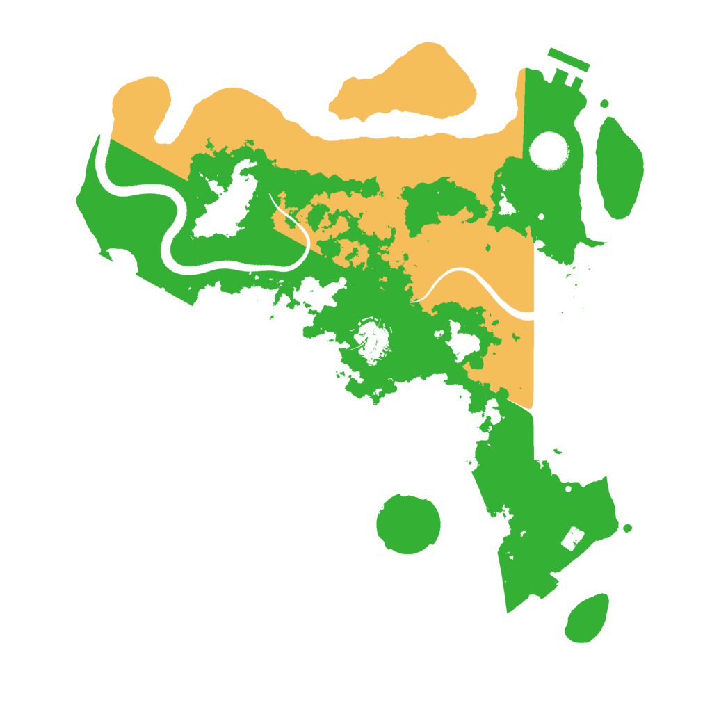 Biome Rust Map: Procedural Map, Size: 3333, Seed: 18480