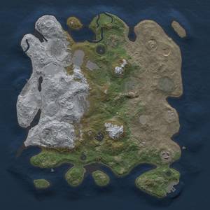 Thumbnail Rust Map: Procedural Map, Size: 3500, Seed: 737149994, 19 Monuments