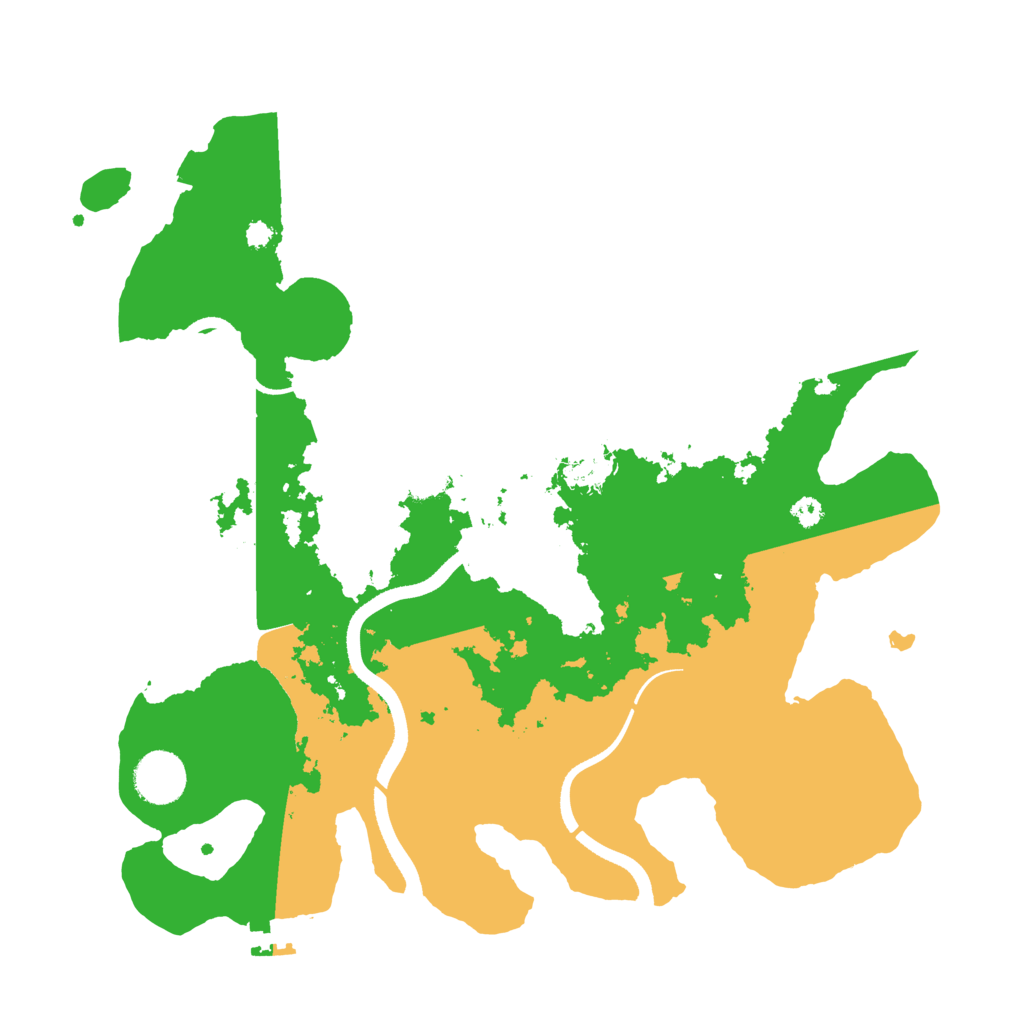 Biome Rust Map: Procedural Map, Size: 3500, Seed: 1159943496