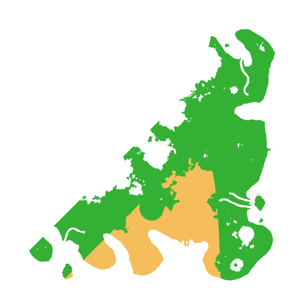 Biome Rust Map: Procedural Map, Size: 3500, Seed: 38289780
