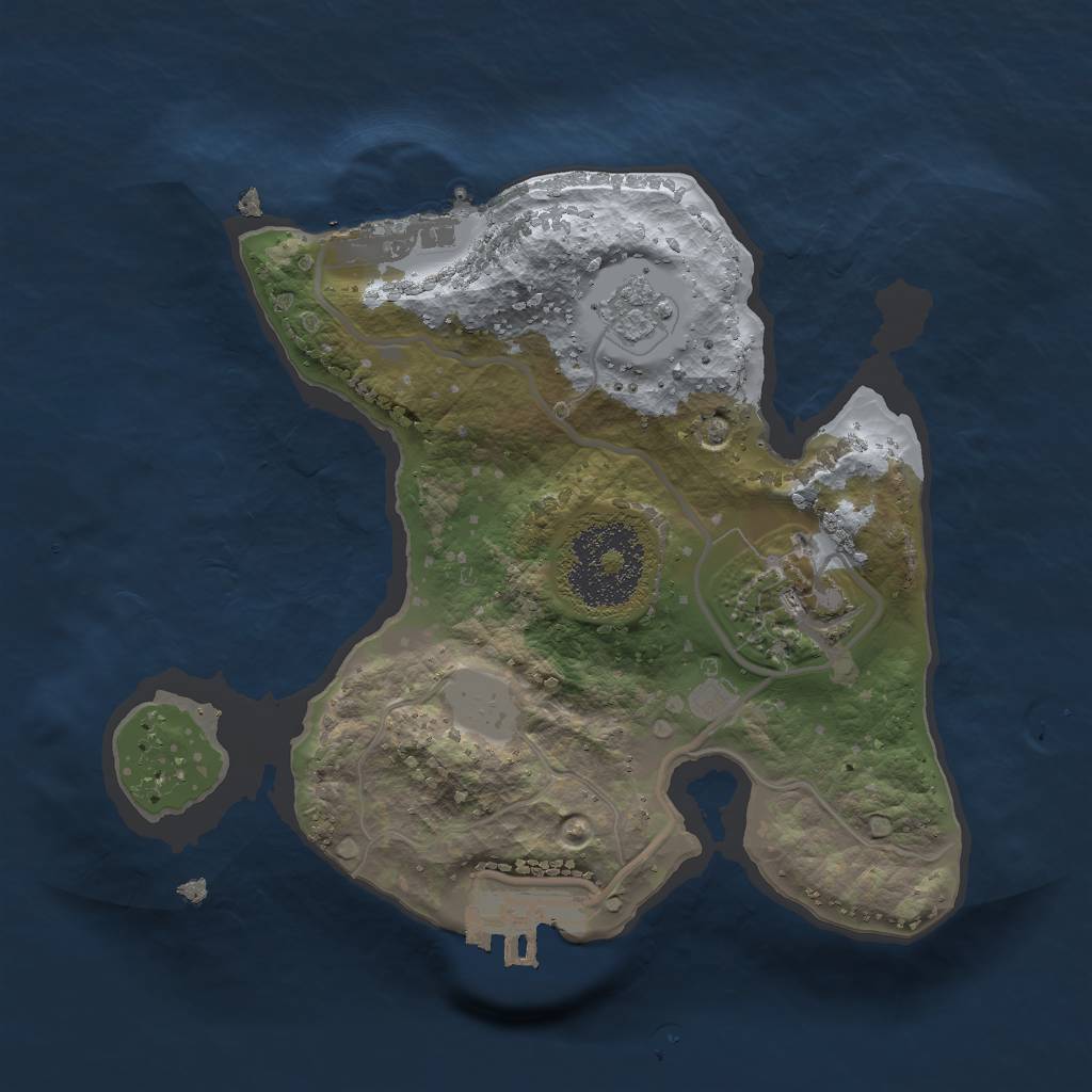 Rust Map: Procedural Map, Size: 2000, Seed: 178233657, 9 Monuments