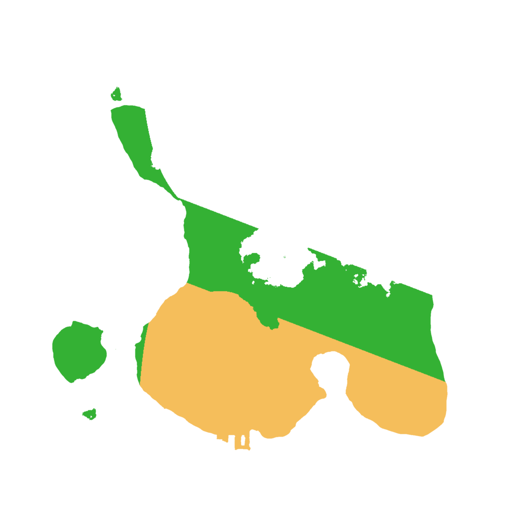 Biome Rust Map: Procedural Map, Size: 2000, Seed: 178233657