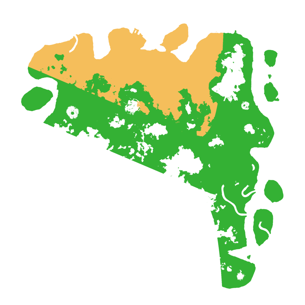 Biome Rust Map: Procedural Map, Size: 3800, Seed: 5454534