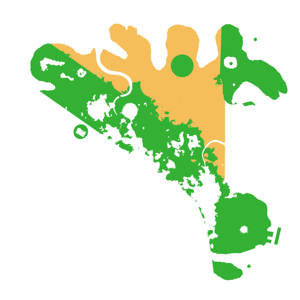 Biome Rust Map: Procedural Map, Size: 3500, Seed: 298387753