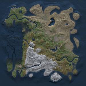 Thumbnail Rust Map: Procedural Map, Size: 4250, Seed: 1453724371, 17 Monuments