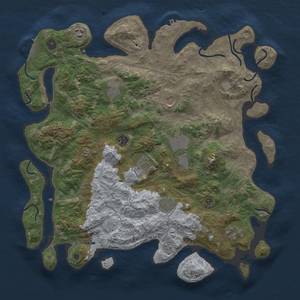 Thumbnail Rust Map: Procedural Map, Size: 4250, Seed: 1453724371, 18 Monuments