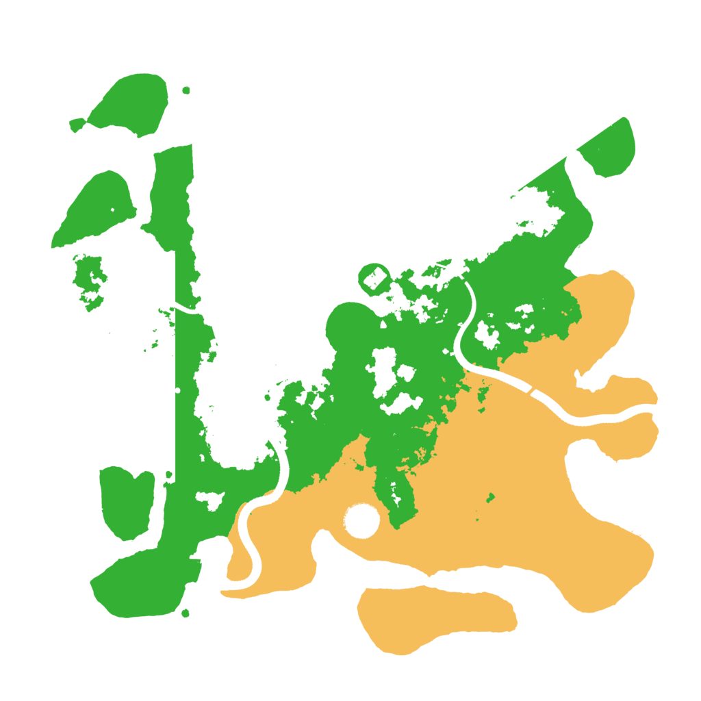 Biome Rust Map: Procedural Map, Size: 3500, Seed: 13402774