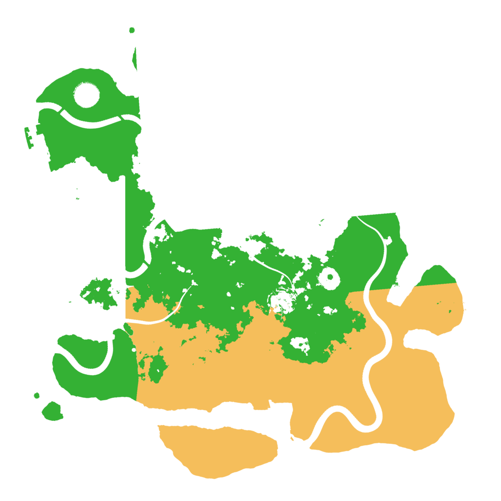 Biome Rust Map: Procedural Map, Size: 3500, Seed: 137744655