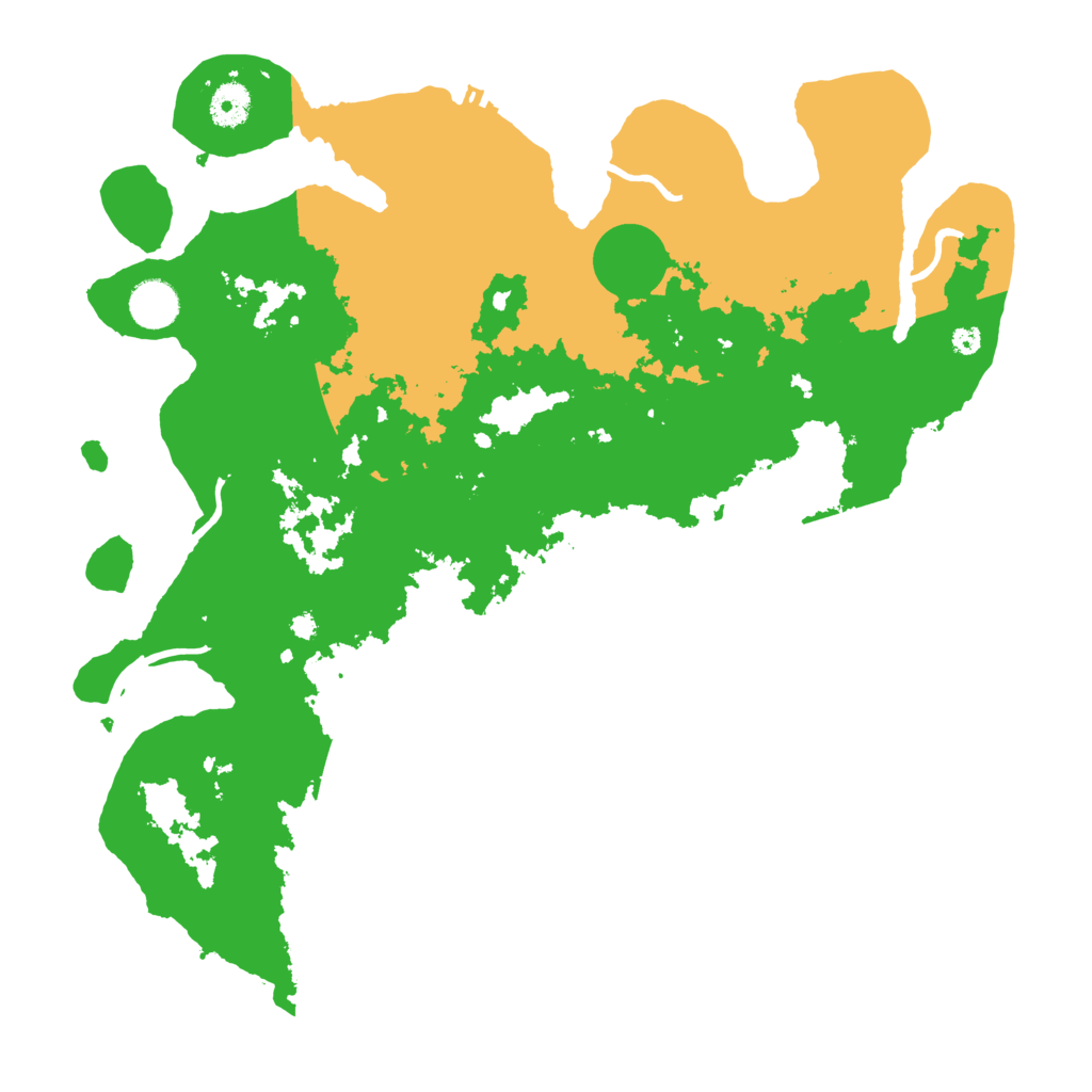 Biome Rust Map: Procedural Map, Size: 3900, Seed: 90471