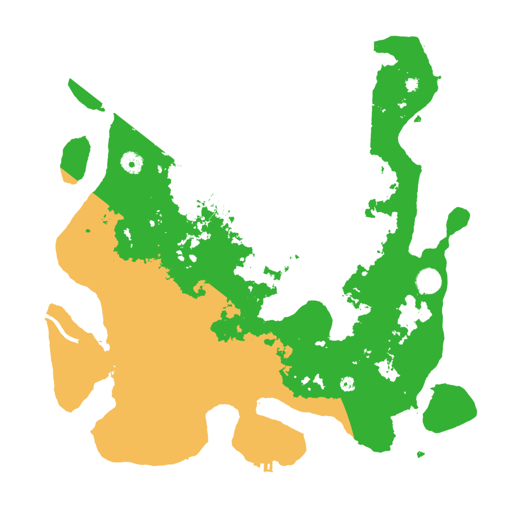 Biome Rust Map: Procedural Map, Size: 3500, Seed: 16589099