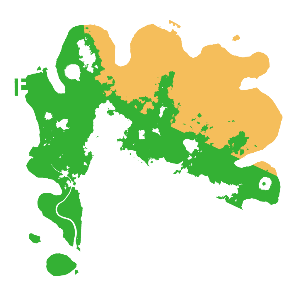 Biome Rust Map: Procedural Map, Size: 3500, Seed: 17793