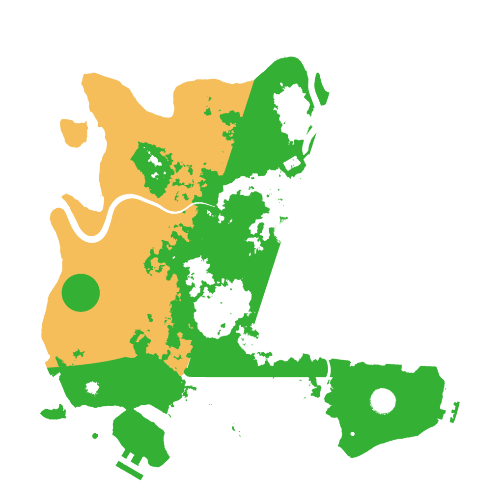 Biome Rust Map: Procedural Map, Size: 3500, Seed: 65329533
