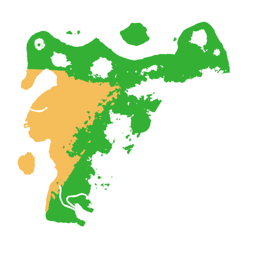 Biome Rust Map: Procedural Map, Size: 3500, Seed: 13417642