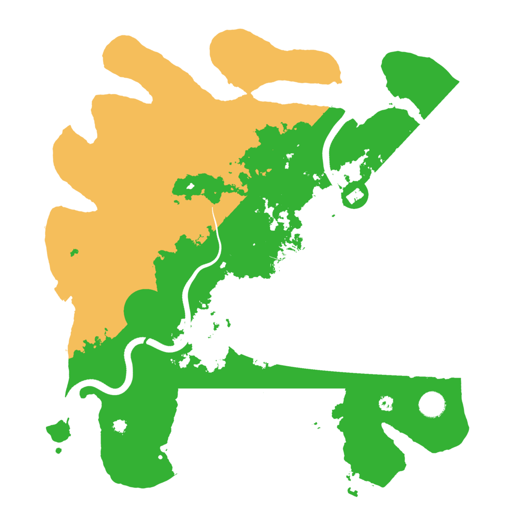 Biome Rust Map: Procedural Map, Size: 3500, Seed: 470693044