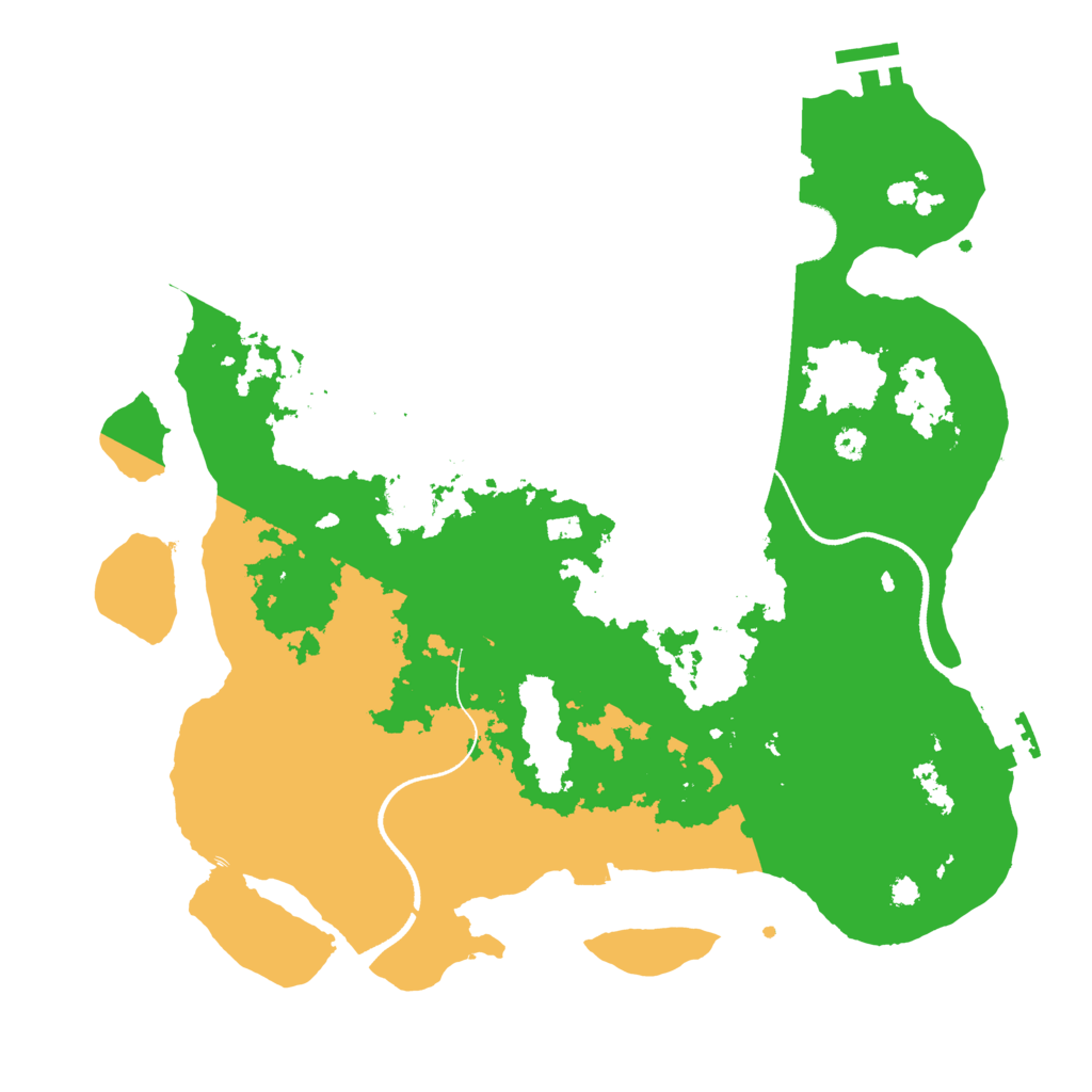 Biome Rust Map: Procedural Map, Size: 3500, Seed: 1454899