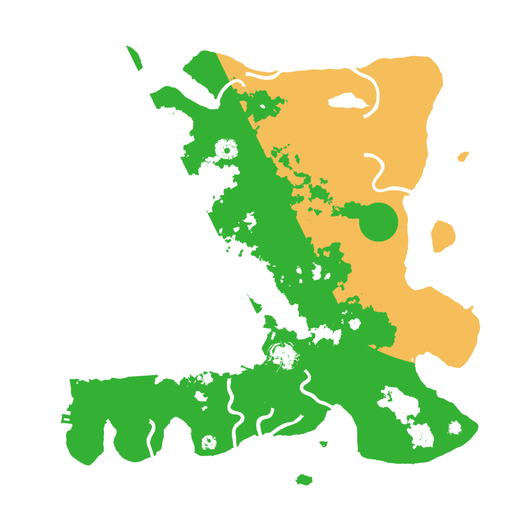 Biome Rust Map: Procedural Map, Size: 3500, Seed: 76581060