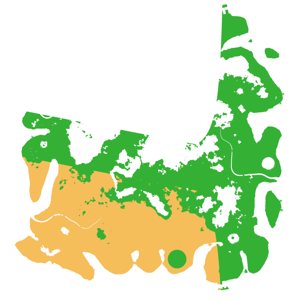 Biome Rust Map: Procedural Map, Size: 4300, Seed: 77182241