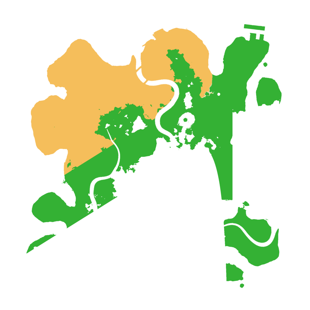 Biome Rust Map: Procedural Map, Size: 3000, Seed: 352623