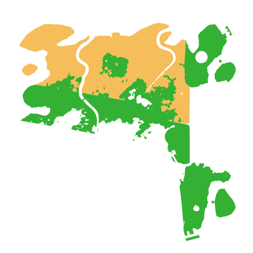 Biome Rust Map: Procedural Map, Size: 3700, Seed: 557706689