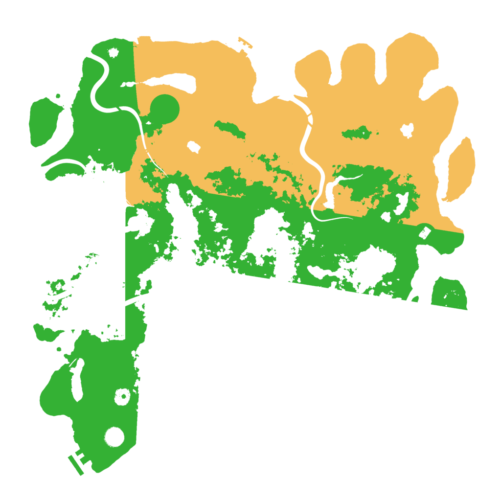 Biome Rust Map: Procedural Map, Size: 4500, Seed: 1165812363
