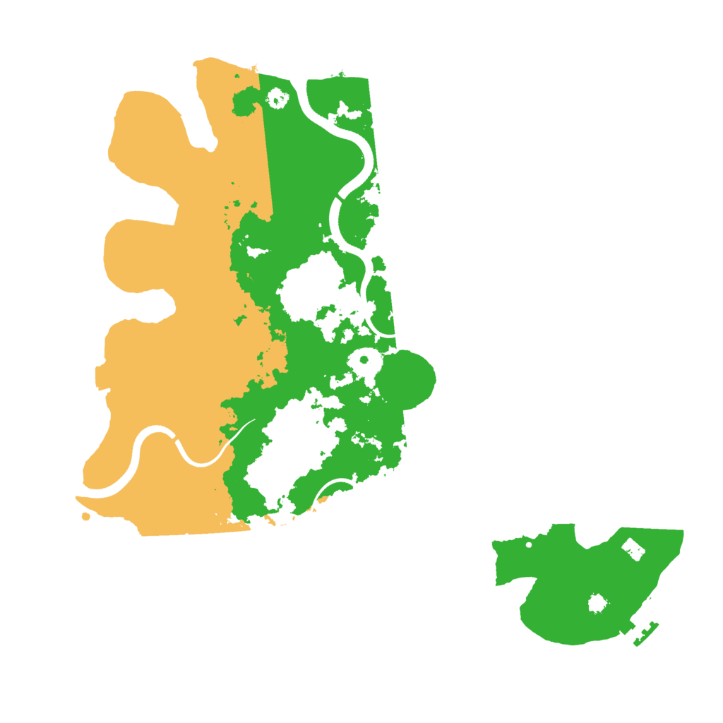 Biome Rust Map: Procedural Map, Size: 3500, Seed: 3991626
